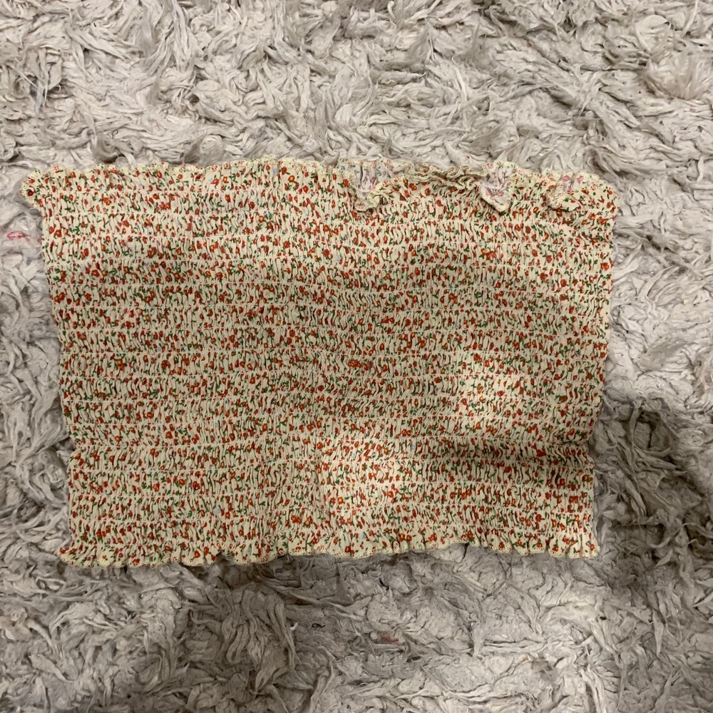 Brandy Melville Floral Tube Top